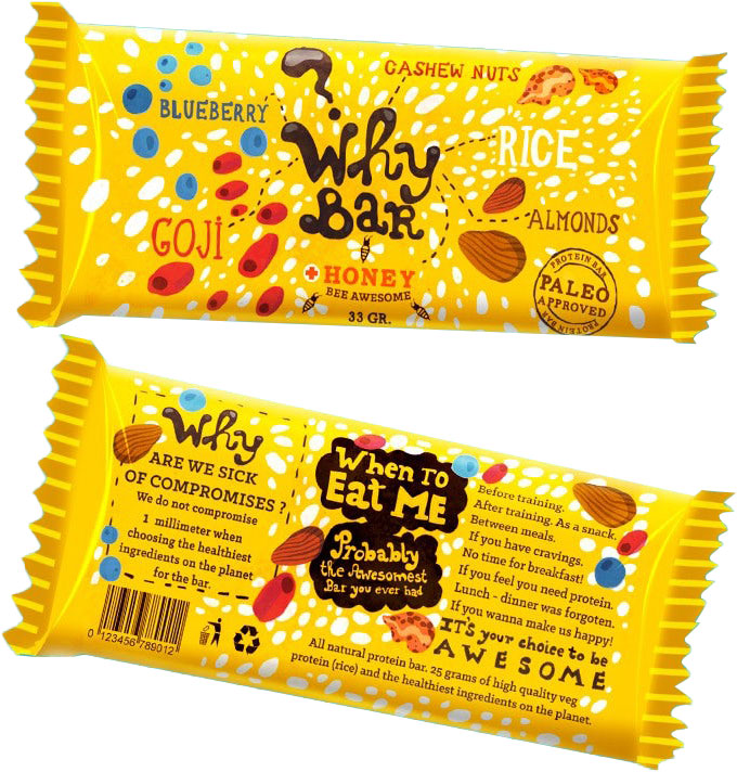 Produktverpackung Why Bar