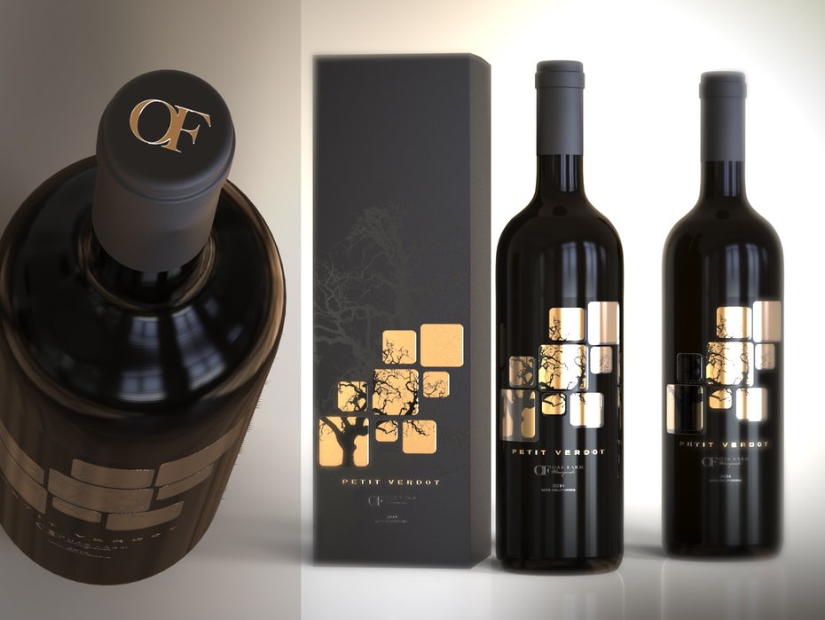 Weinetikett und Verpackungsdesign - Petit Verdot