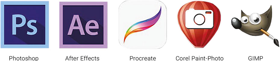 Bildbearbeitungsprogramme für Rastergrafiken