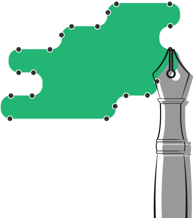 Illustration einer Vektorgrafik