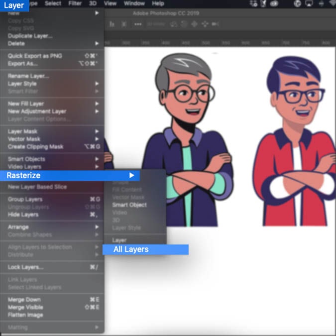 Screenshot Vektor- zu Rastergrafik konvertieren