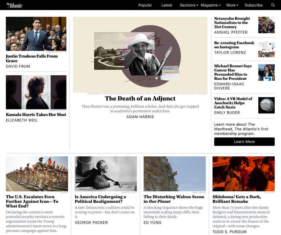 Webdesign The Atlantic