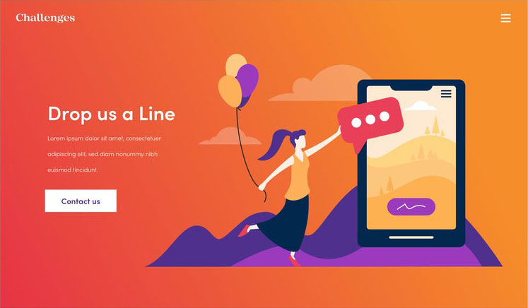 Webdesign für Challenges