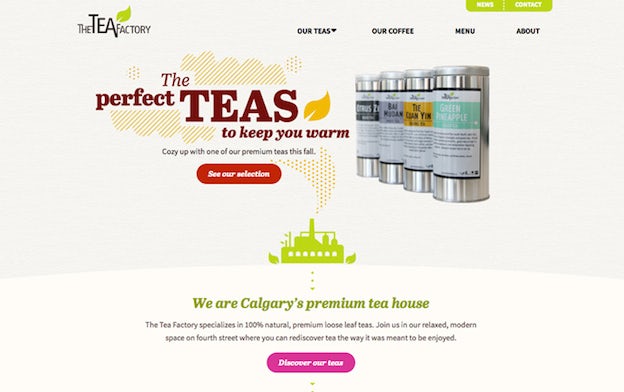 Website The Tea Factory